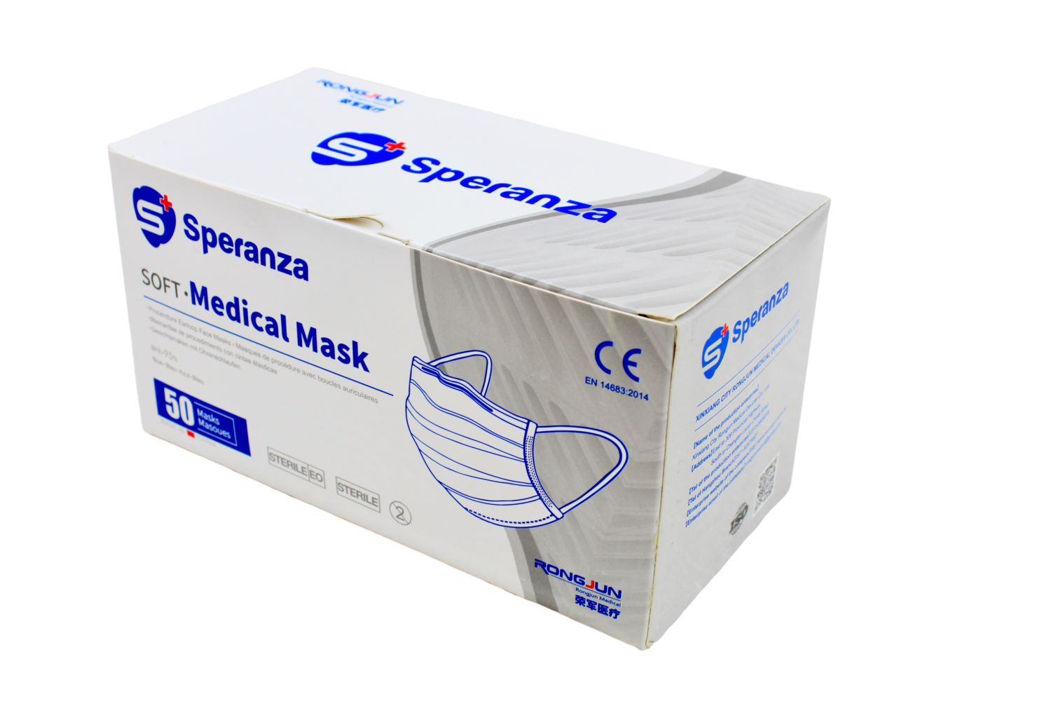 Box of 50 Type 2 Medical Face Masks CE Verified sterilized BFE&gt;95%