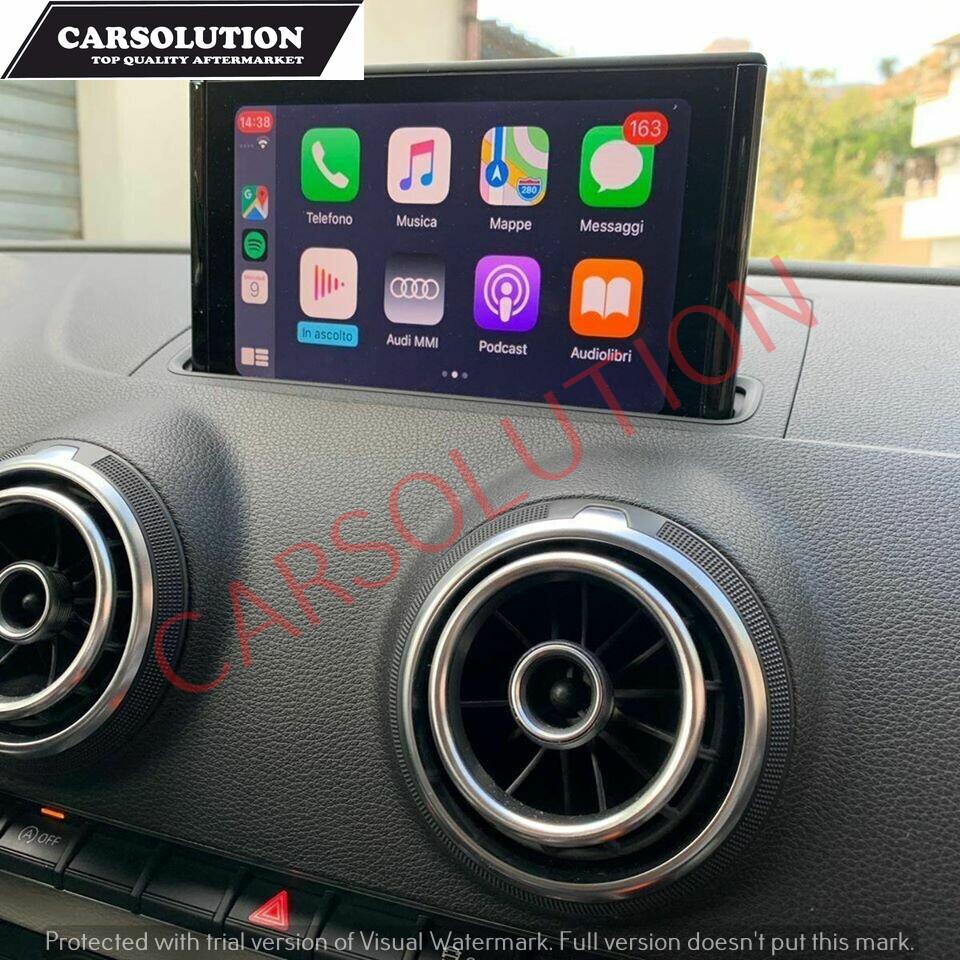 APPLE CARPLAY WIRELESS - ANDROIDAUTO + LETTORE VIDEO USB AUDI A3/Q2/A4/A5/Q5