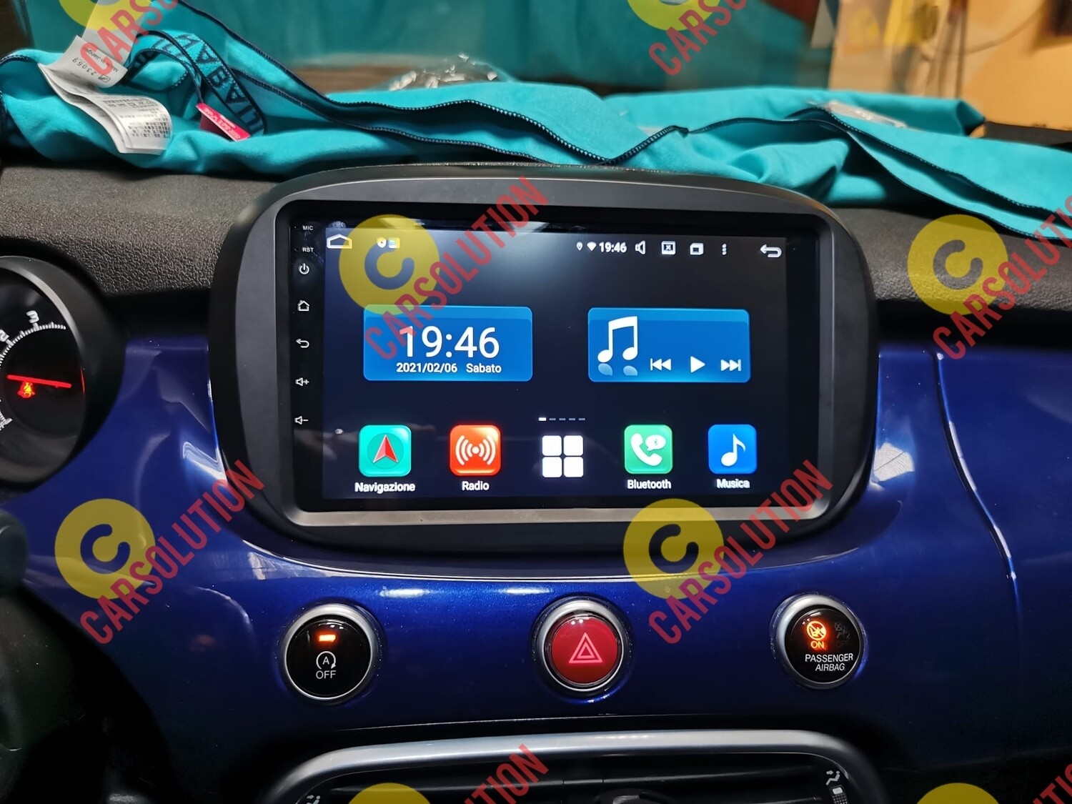 CARTABLET FIAT 500X  OCTACORE 4GB 64GB  - CARPLAY INTEGRATO - DSP INTEGRATO - FULLSCREEN