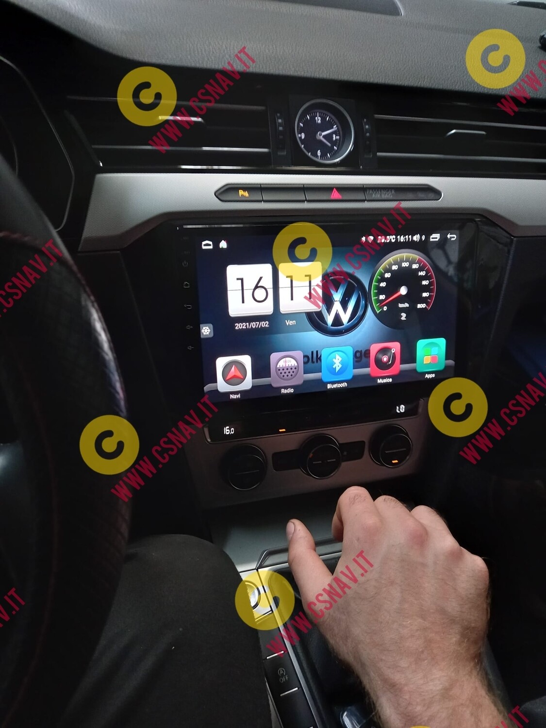 CARTABLET VW PASSAT - QLED DISPLAY - ANDROID 12 OCTACORE  4GB RAM 64GB ROM - CARPLAY INTEGRATO - DSP INTEGRATO - FULLSCREEN