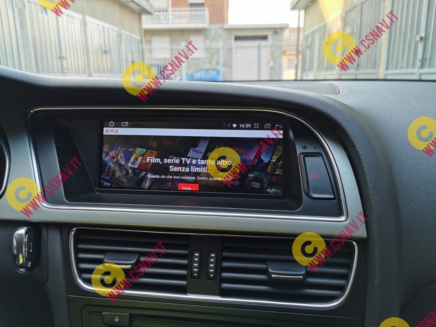 Cartablet android 8.8 pollici FULLHD per audi A4 A5 Q5 android  13 -  8GB RAM 128gb rom  - QUALCOMM SNAPDRAGON 8core 64bit