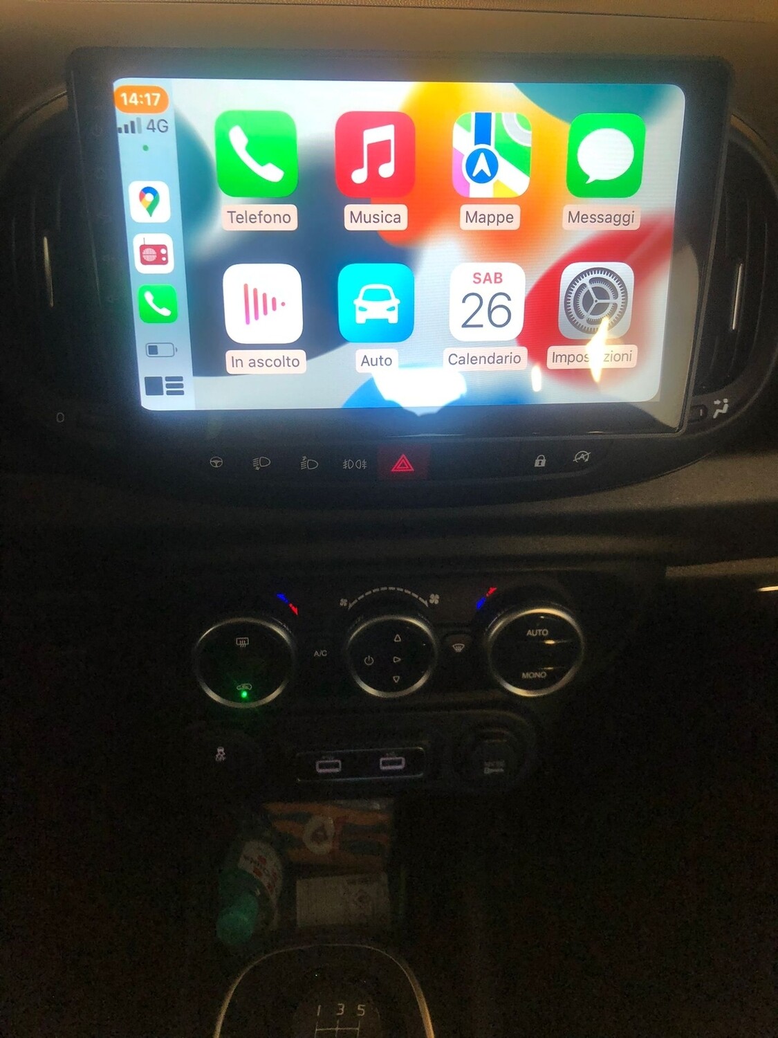 CARTABLET FIAT 500L - 10 pollici OCTACORE 4GB RAM - CARPLAY INTEGRATO - DSP INTEGRATO - FULLSCREEN android 10