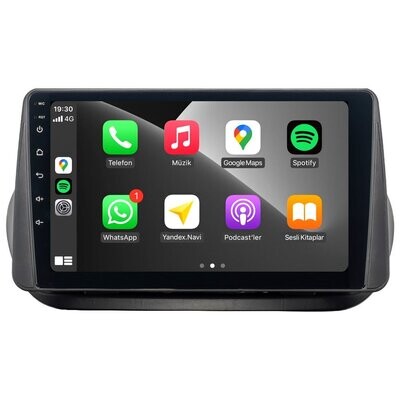 CARTABLET FIAT FIORINO QUBO 9 POLLICI HD - ANDROID 12 CARPLAY INTEGRATO - DSP INTEGRATO