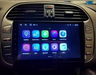 CARTABLET FIAT BRAVO 9 POLLICI HD - 8 CORE 4GB RAM - ANDROID 10 CARPLAY INTEGRATO - DSP INTEGRATO