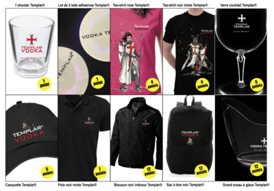 Cadeaux Fidélité Vodka Templar®