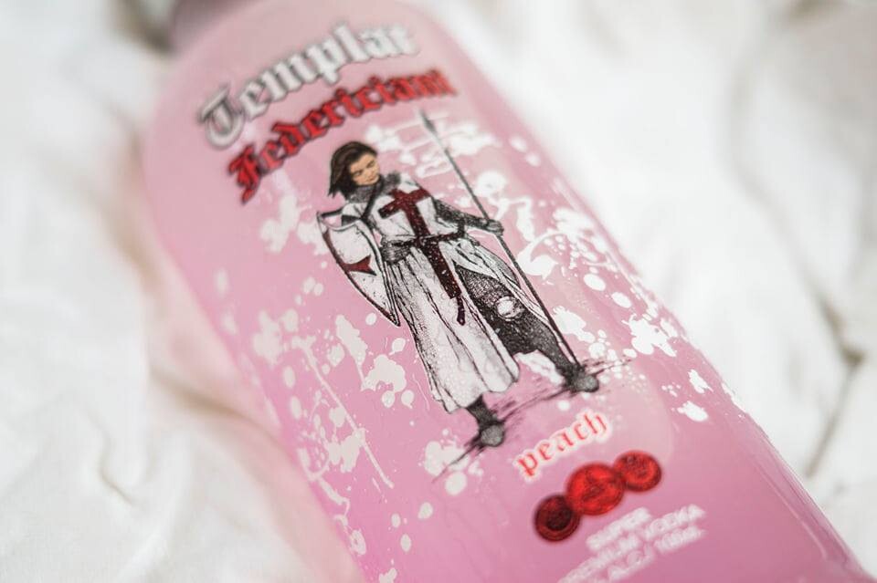 Vodka Templar "PEACH" (Bouteille Thermochromique)