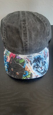 Kitten cat Baseball hat handdesigned