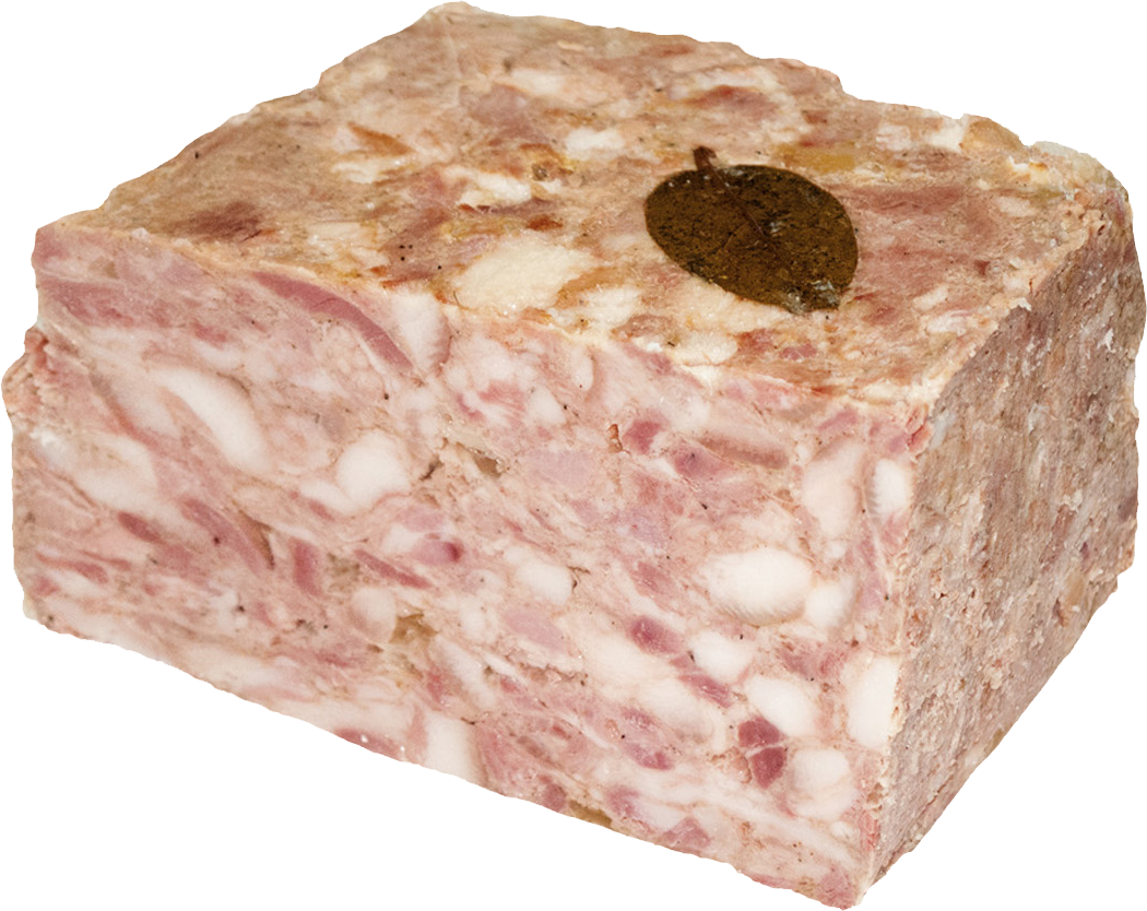 Мясо свиных голов, прессованное, вакуумная упаковка, примерный вес 300 г