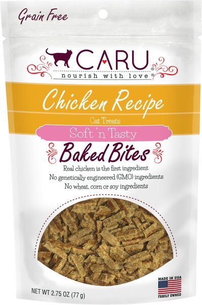 Caru Soft &#39;n Tasty Chicken Bites for Cats, 2.75 oz