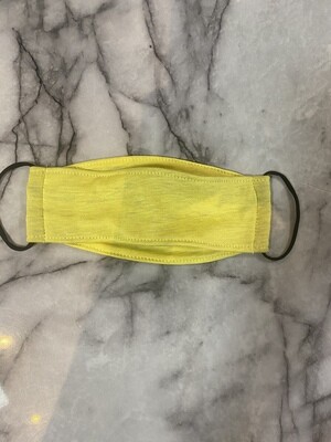 Yellow Poly/Cotton Knitted Mask