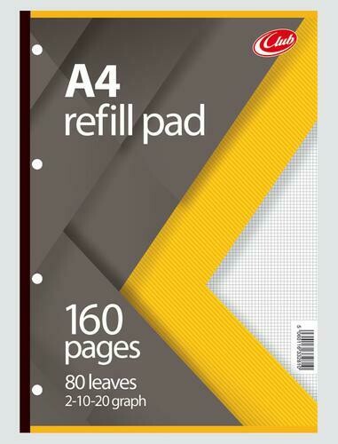 A4 Graph Refill Note Pad