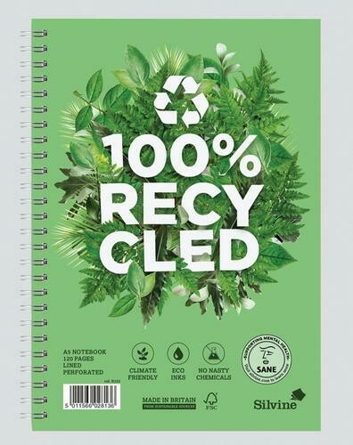 A4+ Recycled Notebook Spiral Bound