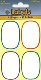 Labels Oval