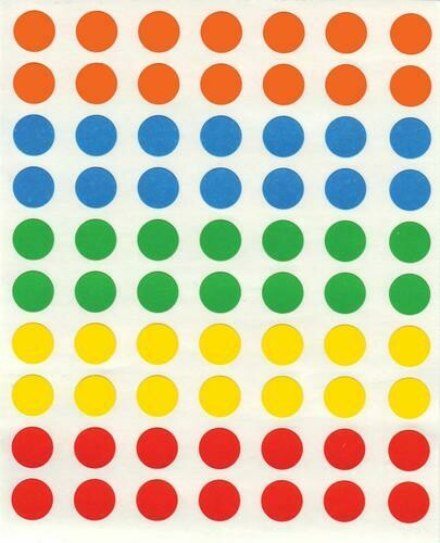 Labels Dots Colour