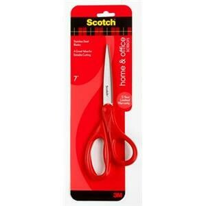 Scotch 1407 Universal Stainless Steel Scissors (18cm) Red