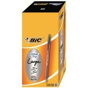 Bic Cristal Large Broad Nib Ballpoint Pen 1.6mm Tip 0.6mm Line Blue