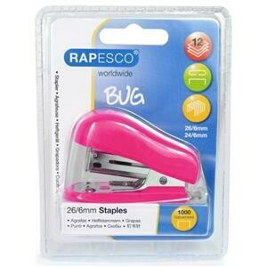 Rapesco Bug Mini Stapler Pink