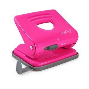 Rapesco 825 2 Hole Metal Punch (Hot Pink)