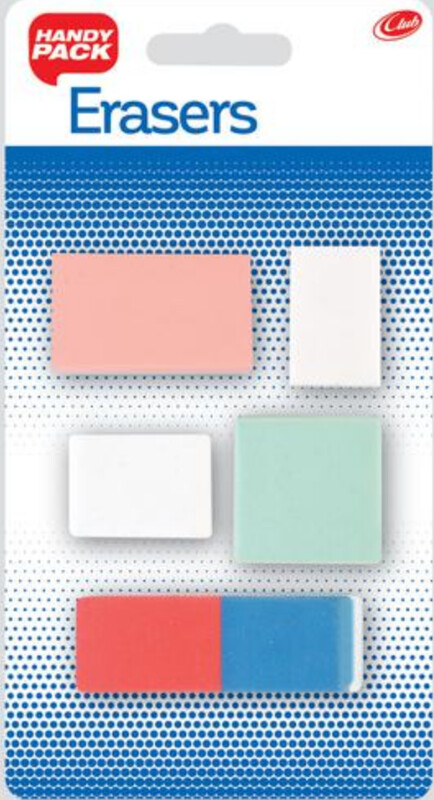 Erasers Pack 5