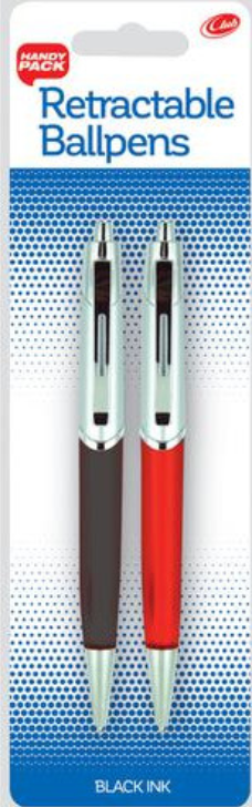 Retractable Ballpoint Pens Twin Pack