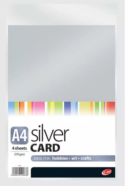 A4 Silver Card