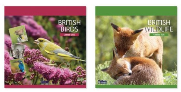British Birds or British Wildlife 2026 Calendar