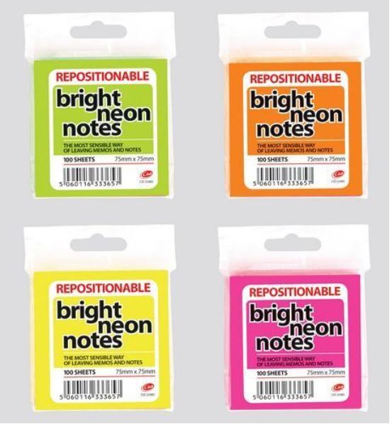 Removable Notes Neon