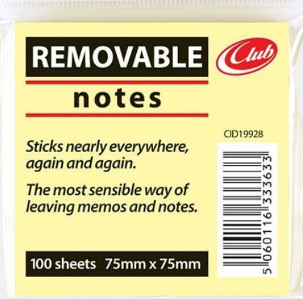 Removable Notes