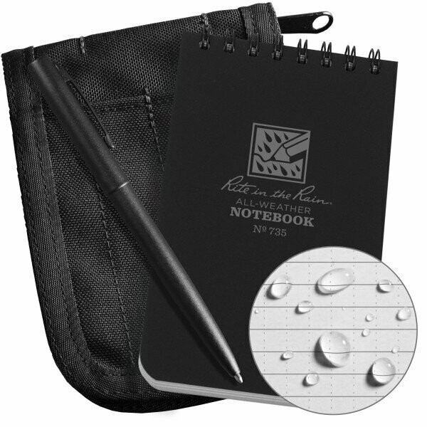 Kit complet housse NOIRE carnet TAN