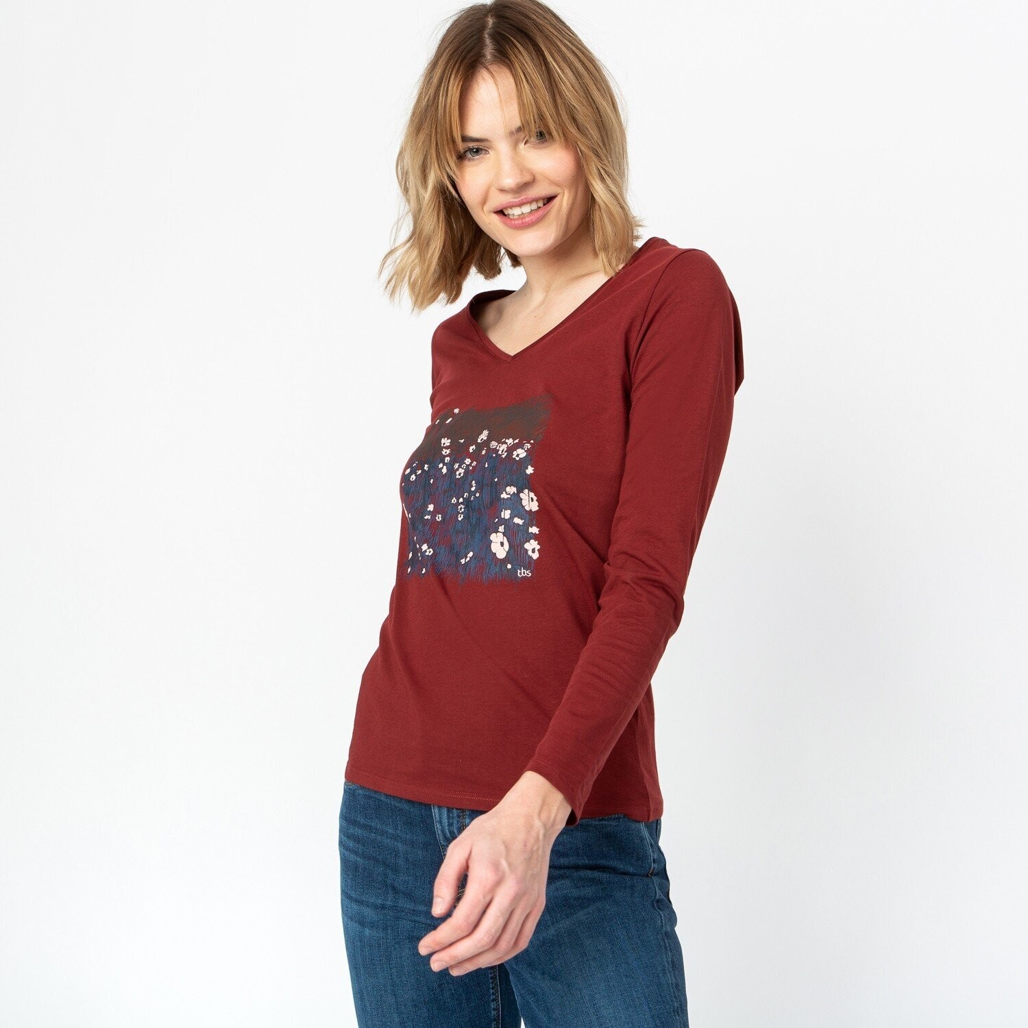 T-shirt manches longues TBS femme
