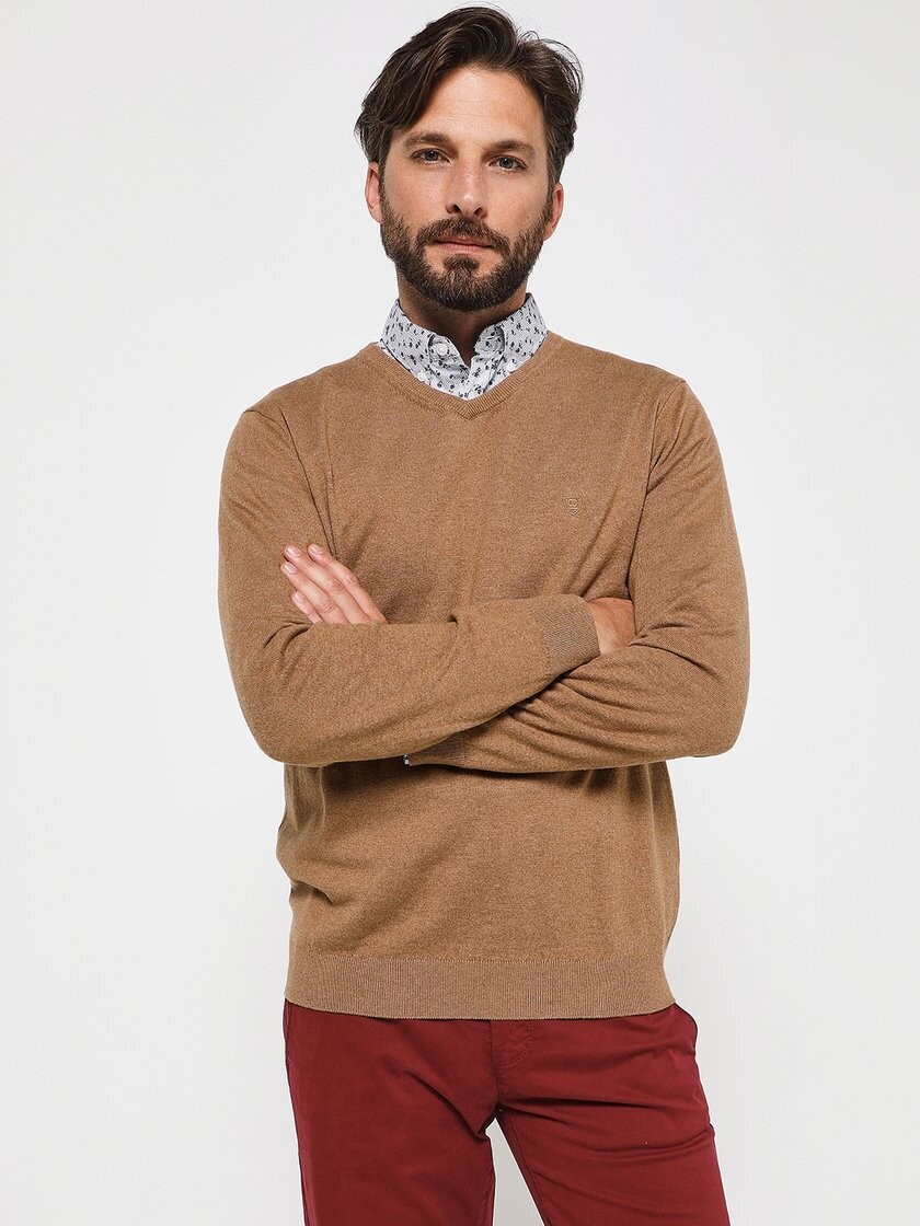 Pull COL V Cambridge homme