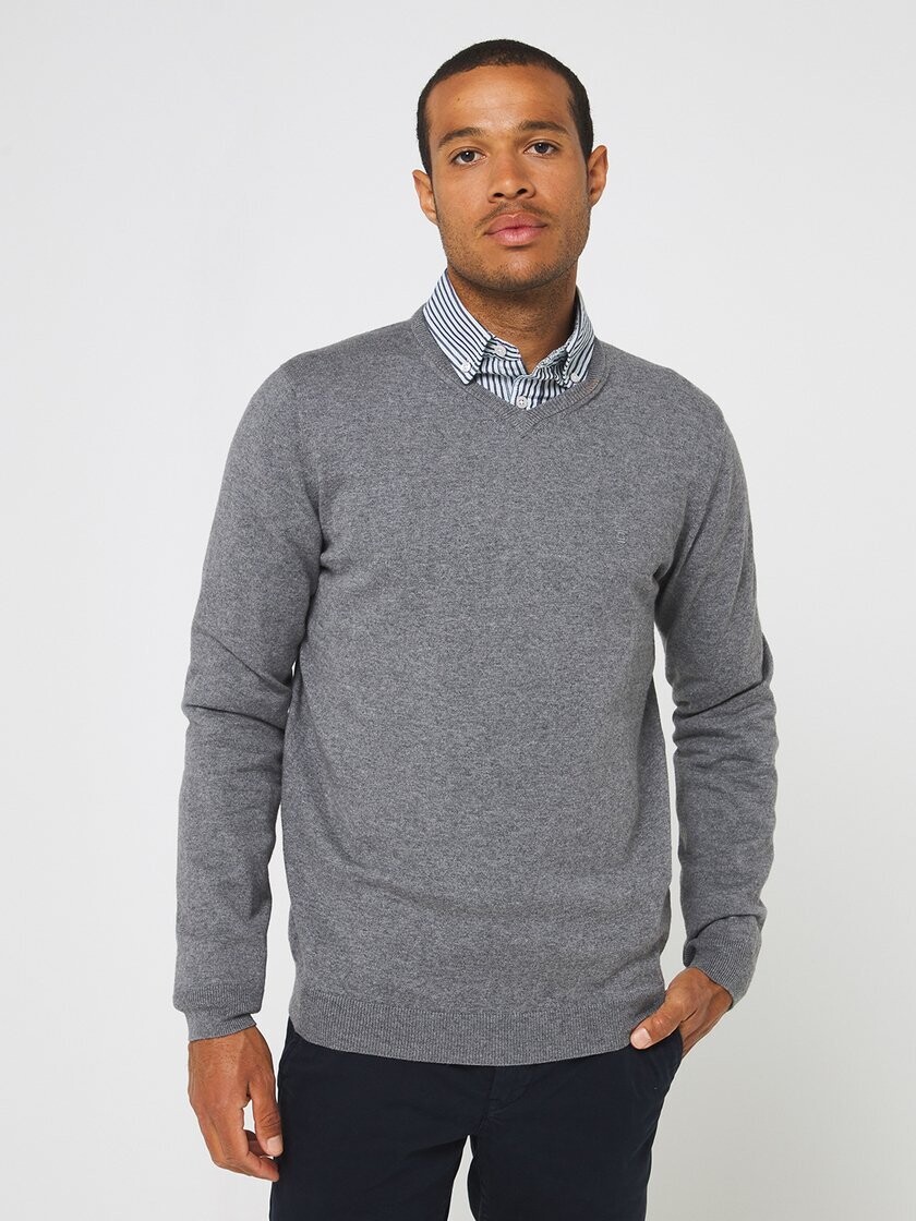 Pull col V  Cambridge homme