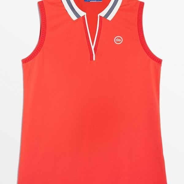 Polo sans manches TBS femme