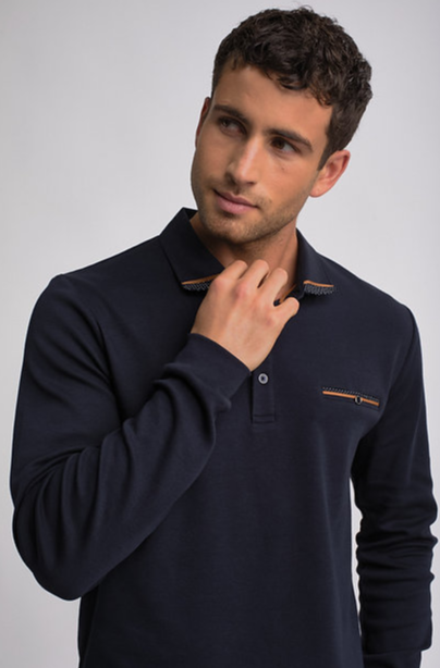 Polo manches longues Benson and Cherry homme