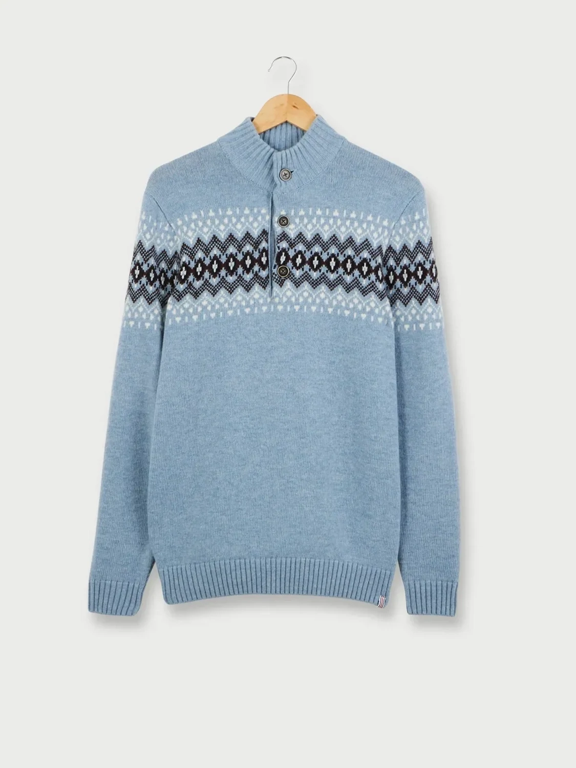 Pull col bouton Cambridge homme