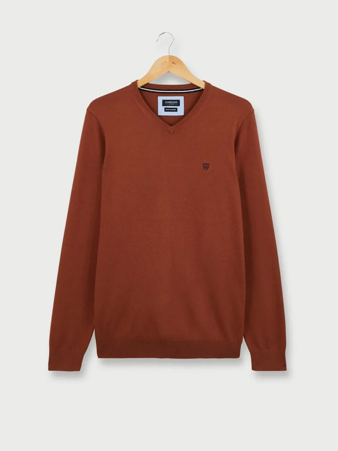 Pull col V Cambridge homme