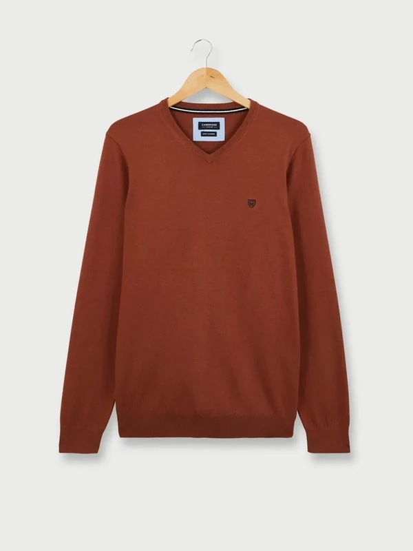 Pull col V Cambridge homme