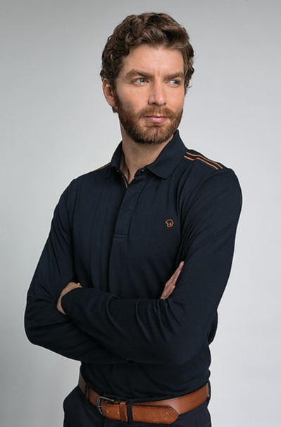 Polo manches longues Benson and Cherry homme