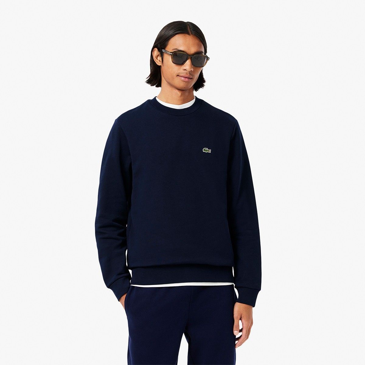 sweat col rond lacoste