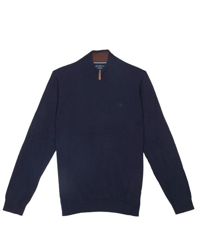 Pull cambridge col zippé