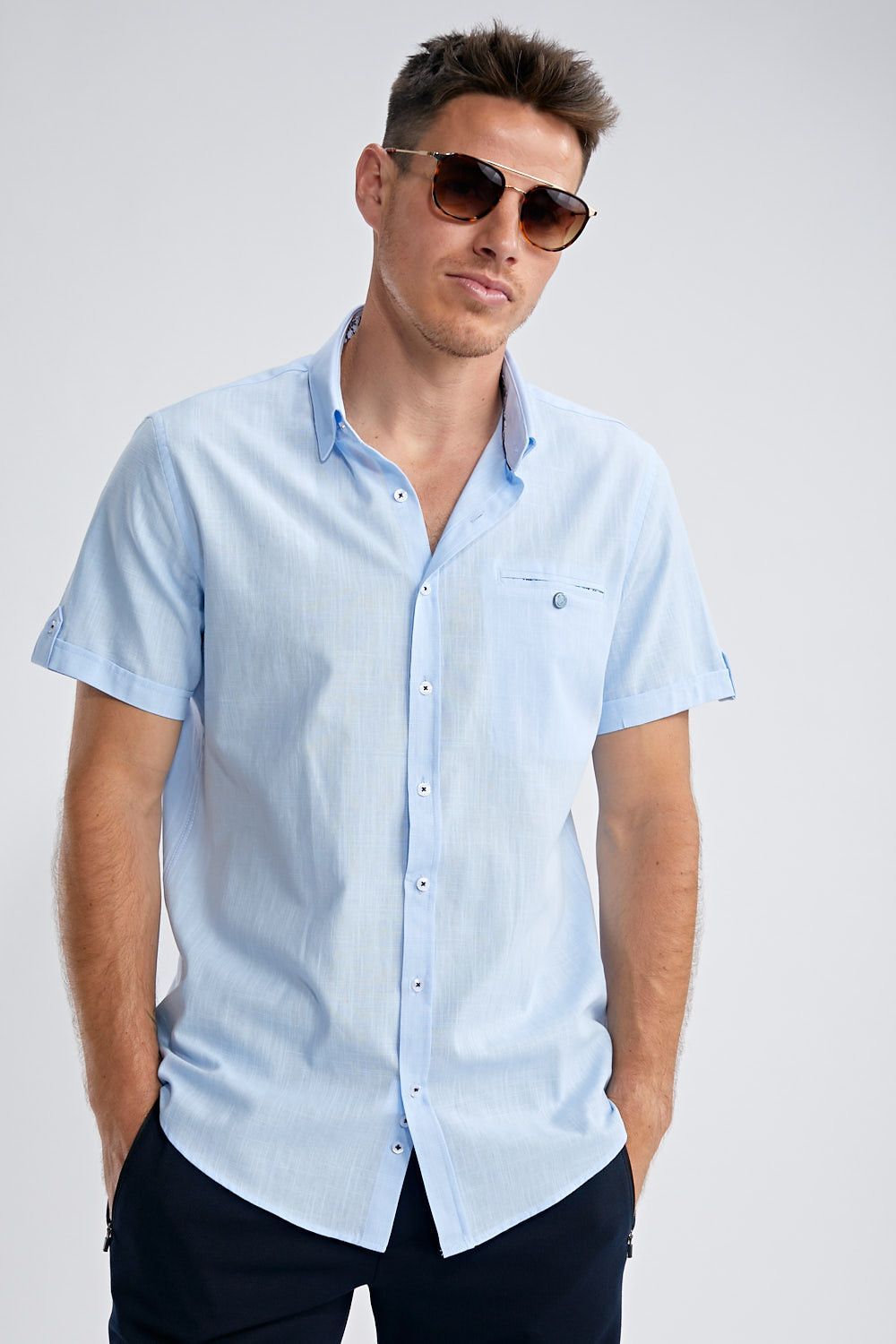 Chemise manches courtes Benson and Cherry homme Chemise manches courtes Benson and Cherry homme