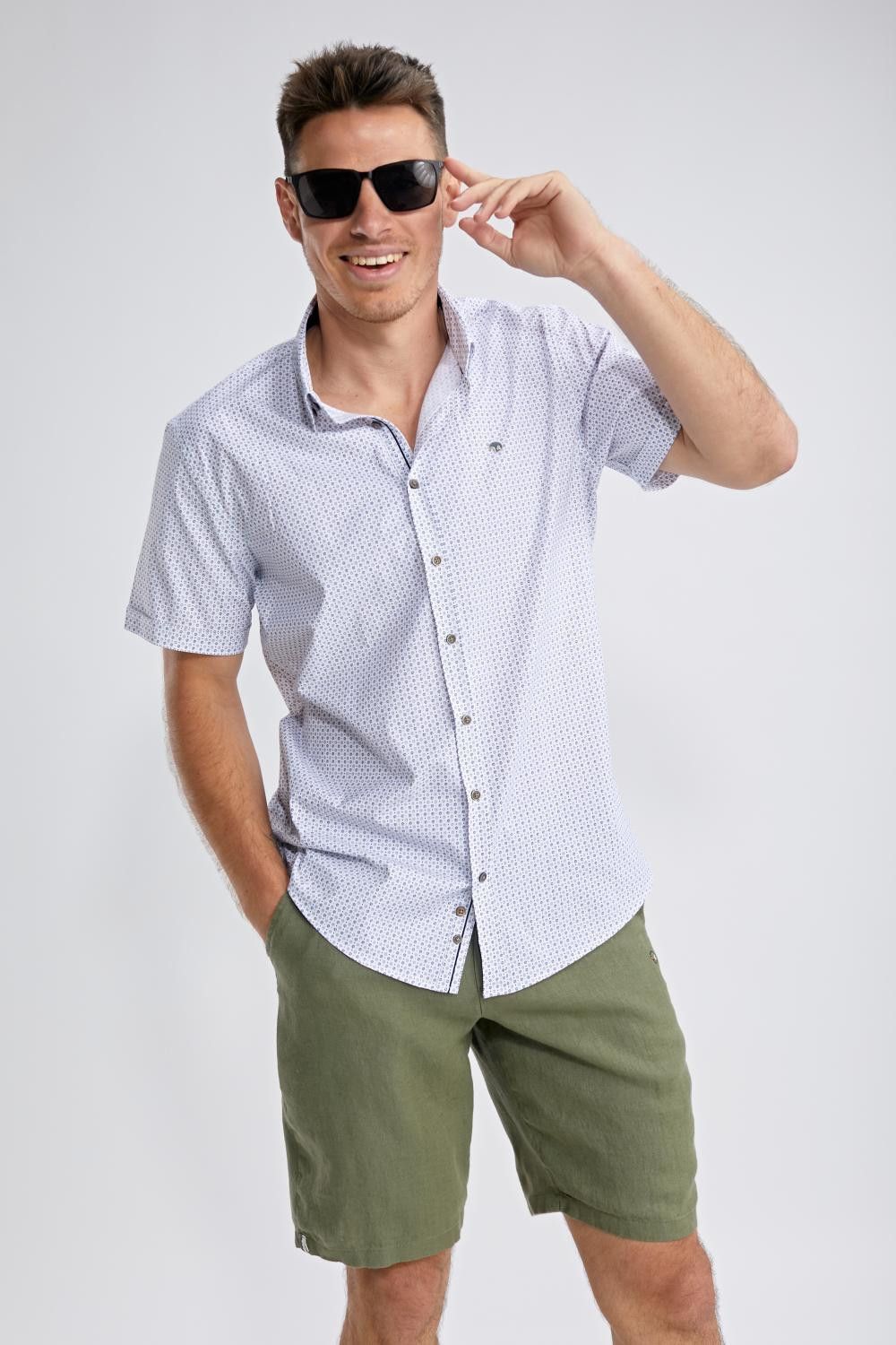 Chemise manches courtes Benson and Cherry homme