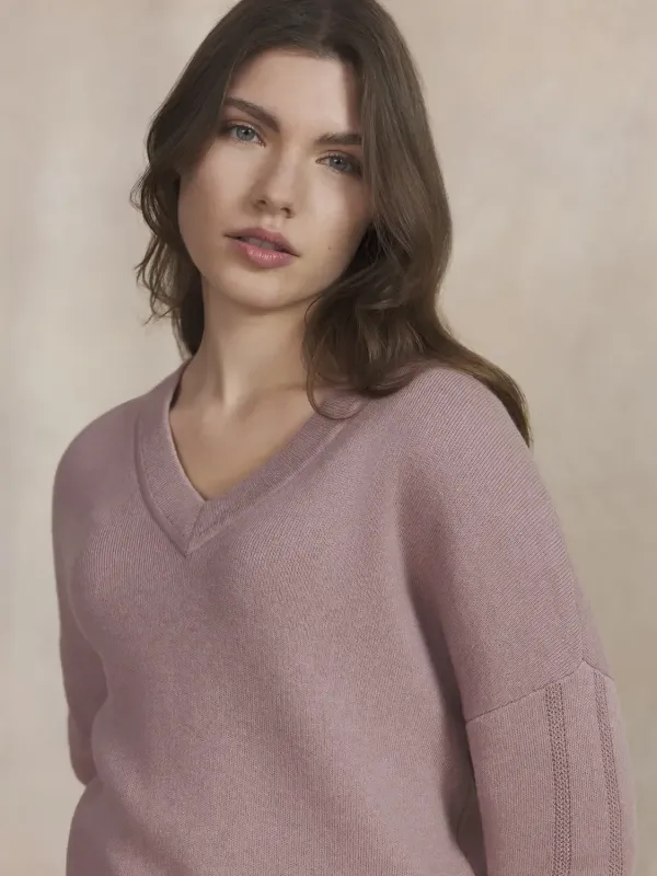 Pull TBS col V femme
