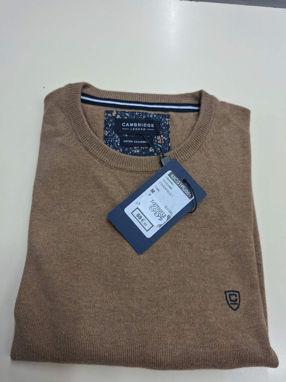 Pull Cambridge col rond Pull Cambridge col rond
