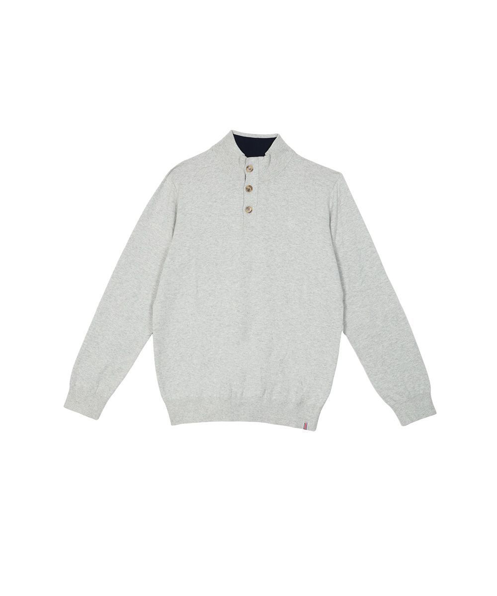 Pull Cambridge zippé epais