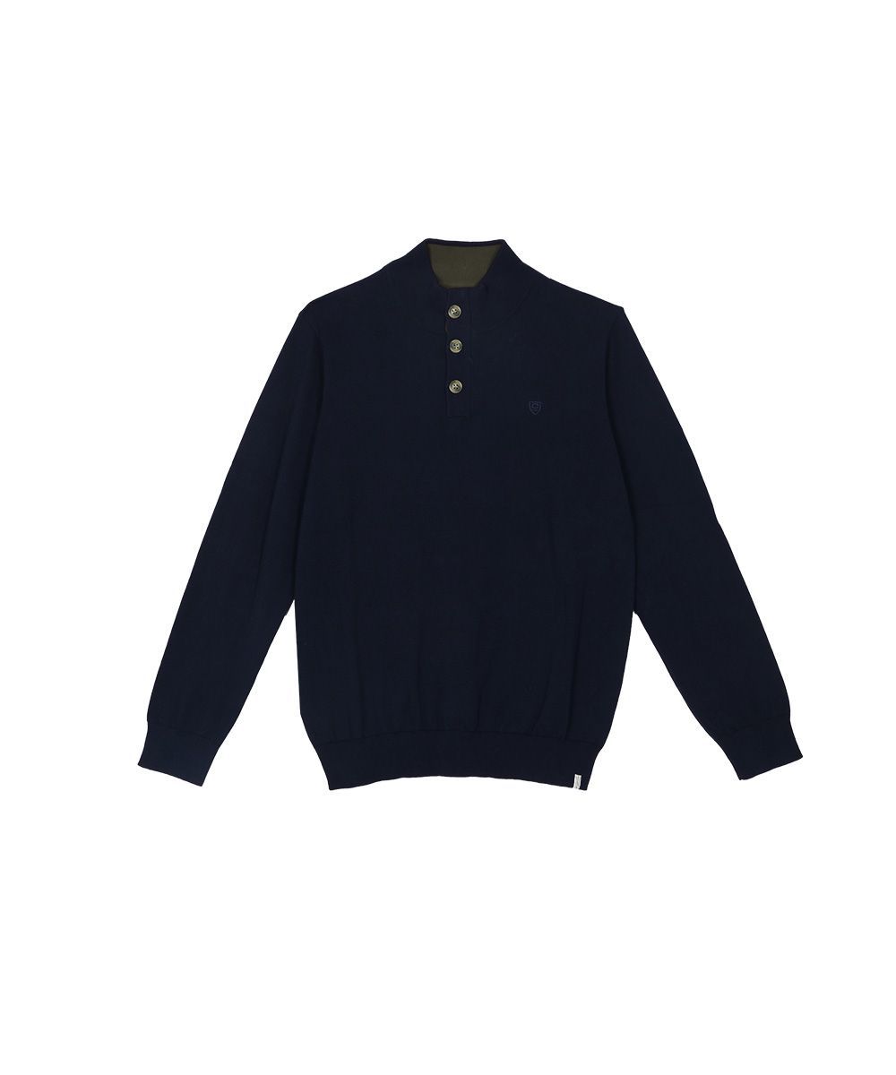 Pull Cambridge zippé epais