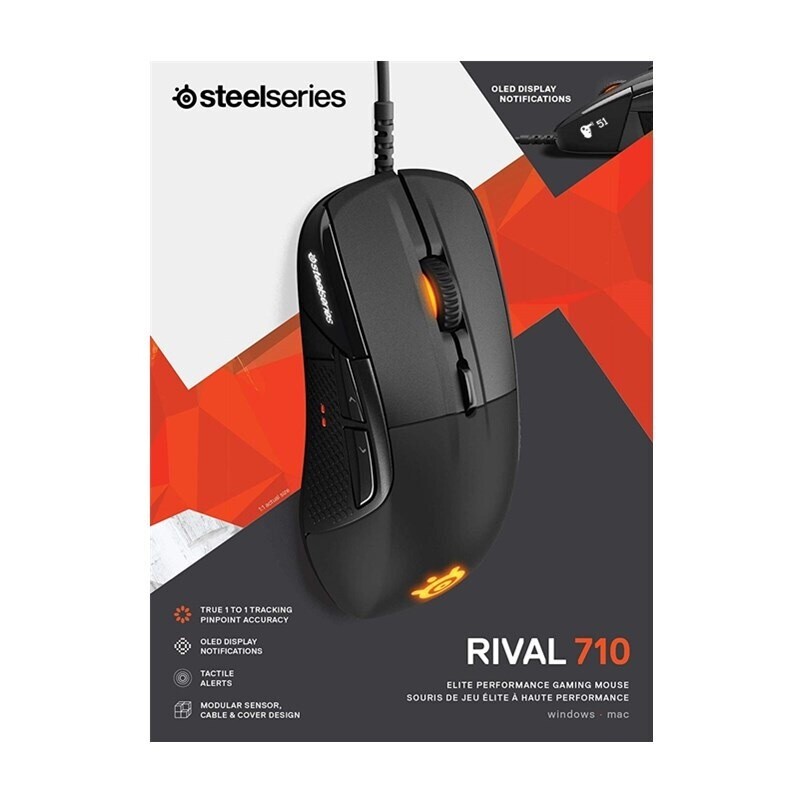 SteelSeries Rival 710 Gaming Mouse 16,000dpi OLED Display RGB