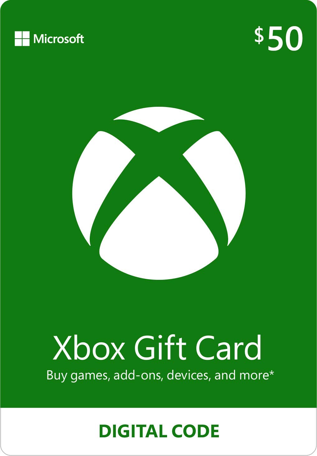 xbox gift card 50$