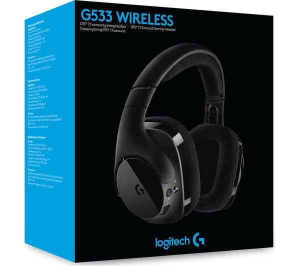 logitech G533 gaming headset wireless (مستخدم)