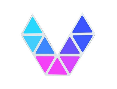 Triangle RGB MultiColor LED Wall Light, USB Power Touch Sensor (6 قطع)